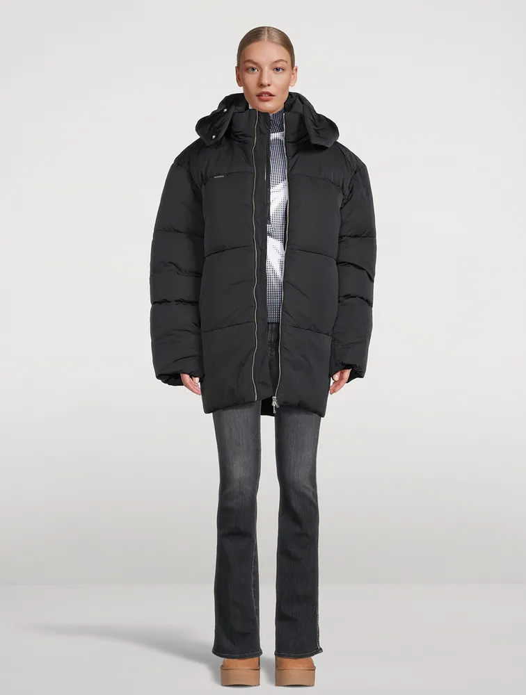 Flower-Warmth Recycled Nylon Puffer Jacket