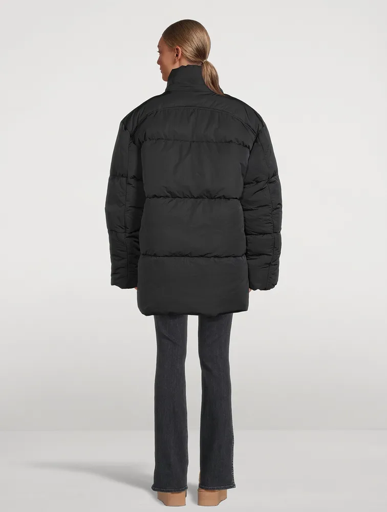 Flower-Warmth Recycled Nylon Puffer Jacket