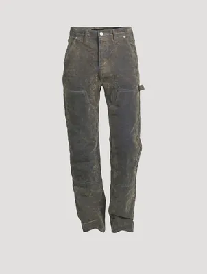 Flocked Carpenter Jeans