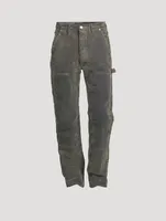 Flocked Carpenter Jeans