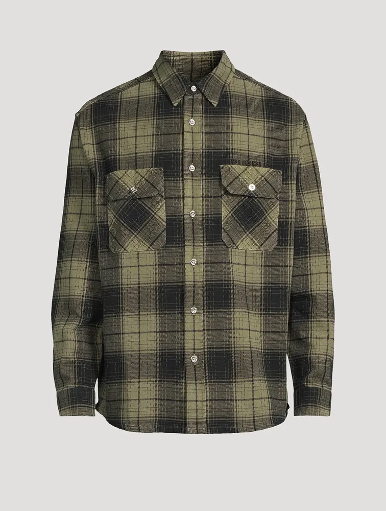 Overdyed Flannel Shirt
