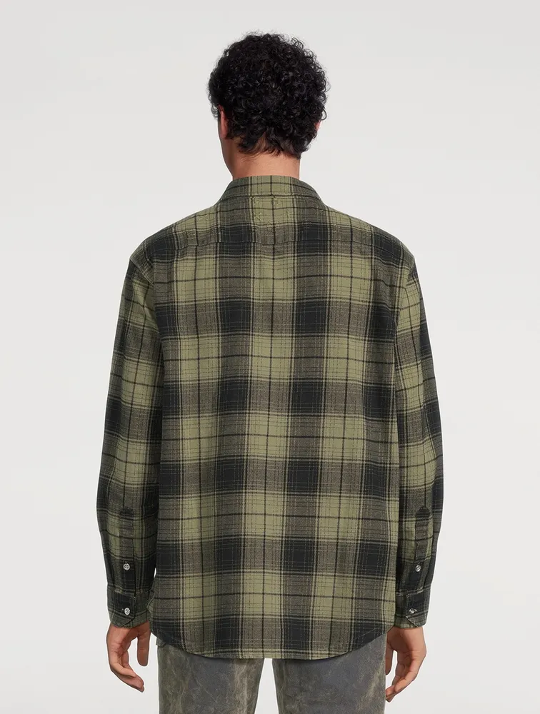 Overdyed Flannel Shirt