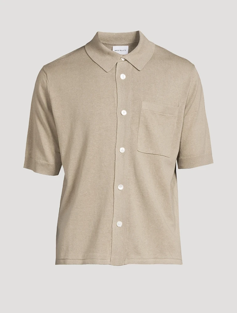 Rollo Cotton And Linen Short-Sleeve Shirt