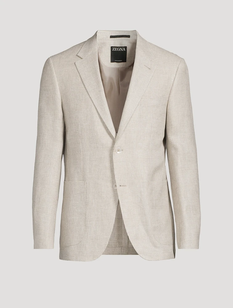 Linen Wool And Silk Jacket