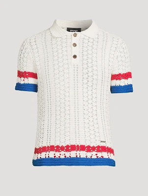 Cotton Knit Polo Shirt