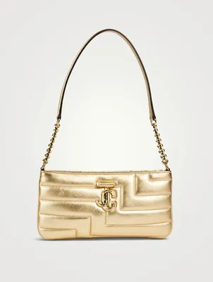 Avenue Metallic Leather Shoulder Bag