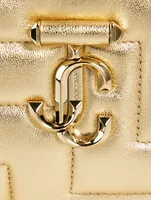 Avenue Metallic Leather Shoulder Bag