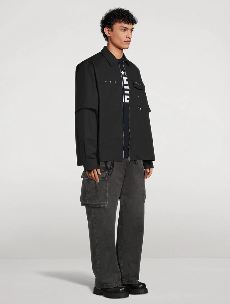 Layered Zip Shirt