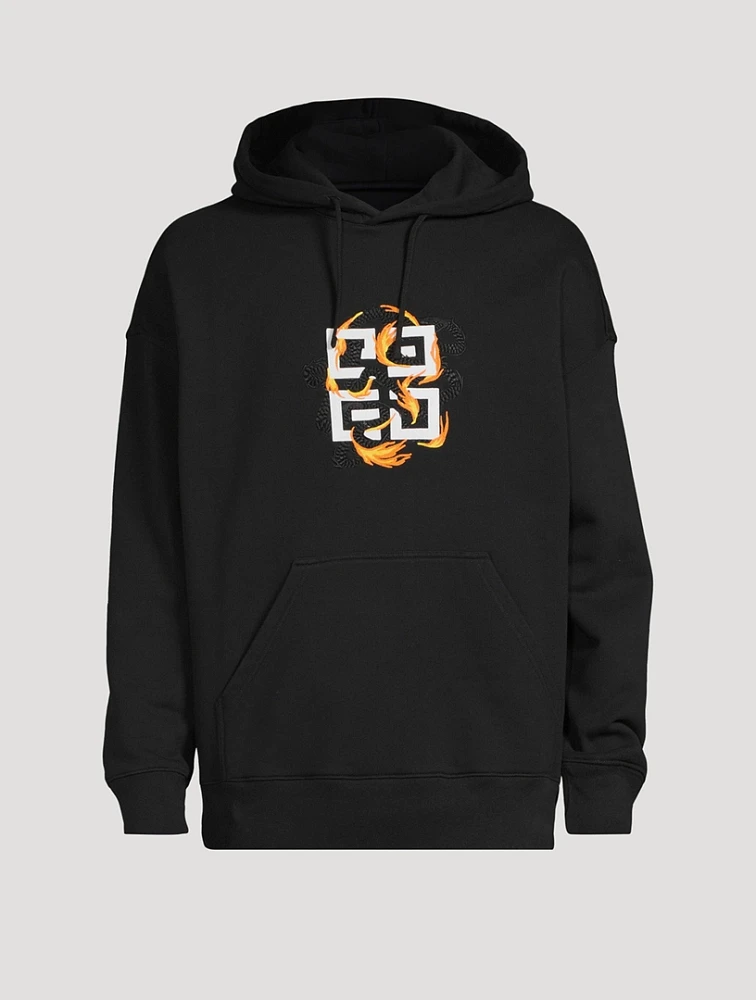 4G Dragon Cotton Slim-Fit Hoodie