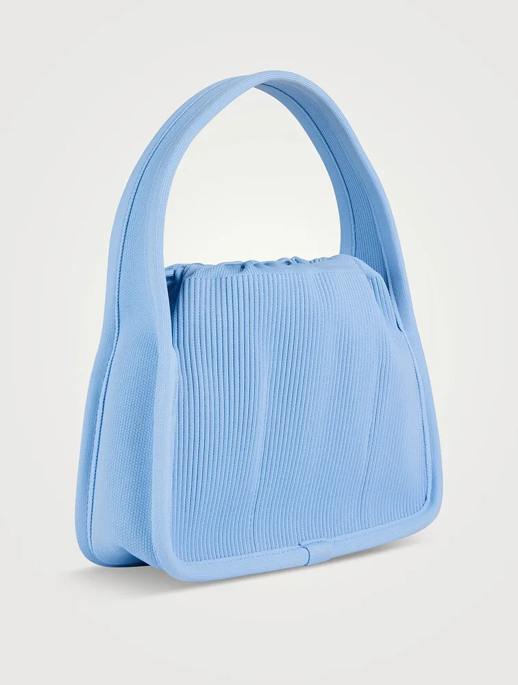 Small Ryan Rib-Knit Shoulder Bag