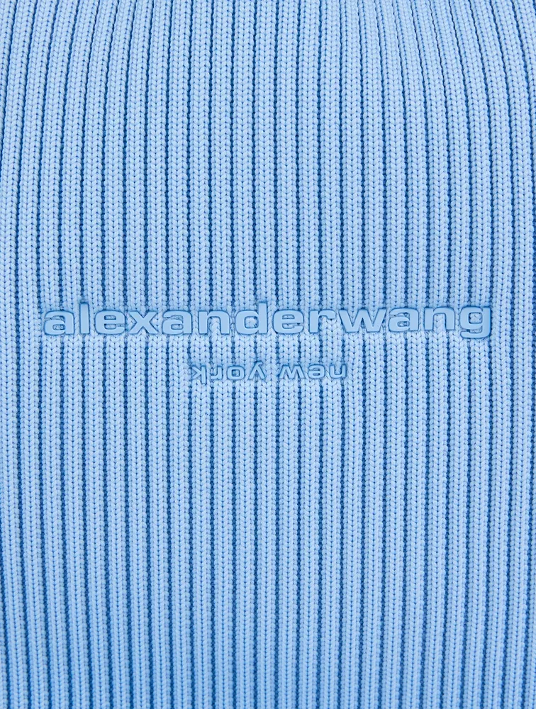 Small Ryan Rib-Knit Shoulder Bag
