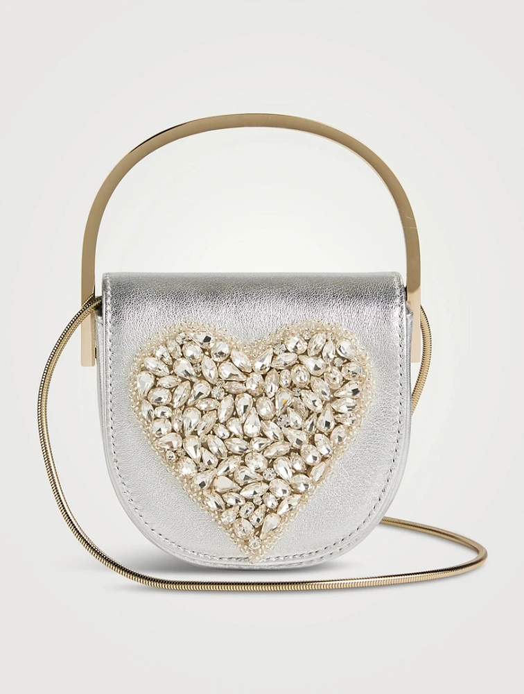 Micro Love Me Metallic Leather Bag