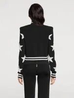 Star Jacquard Cardigan