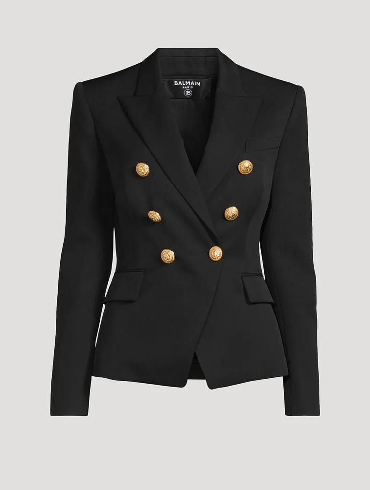 Wool Double-Breasted Blazer