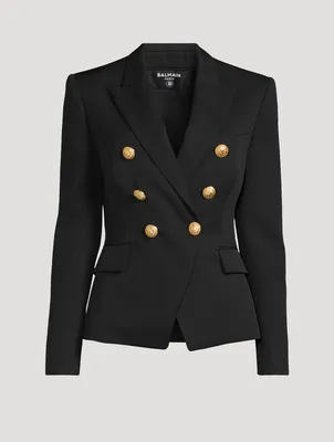 Wool Double-Breasted Blazer