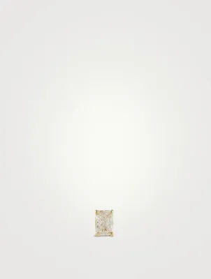 Mix & Match 14K Gold Emerald Diamond Stud Earring