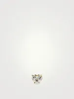 Mix & Match 14K Gold Heart Diamond Stud Earring