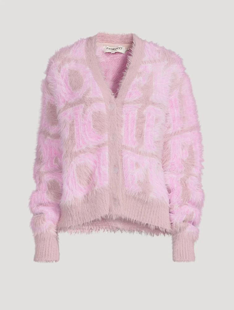 Oversized Monogram Cardigan