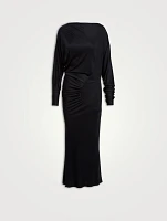 The Oron Ruched Maxi Dress