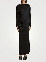The Oron Ruched Maxi Dress