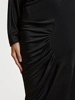 The Oron Ruched Maxi Dress