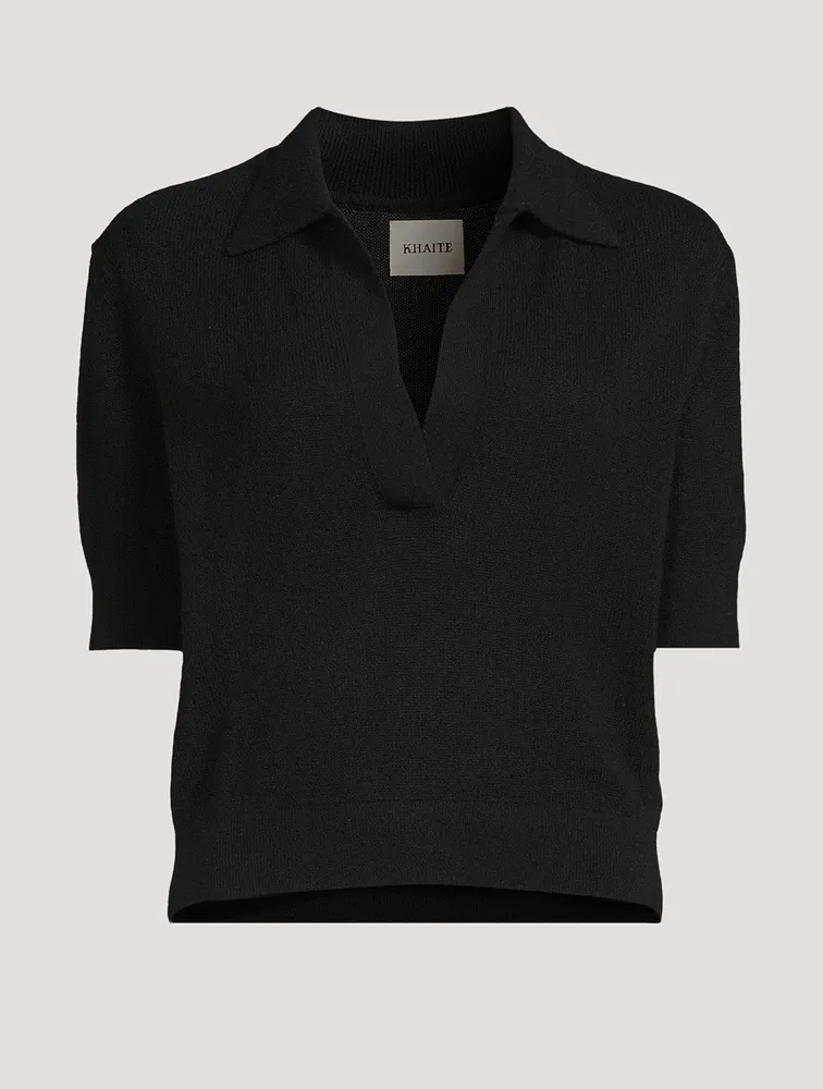 The Jo Shrunken Polo Sweater