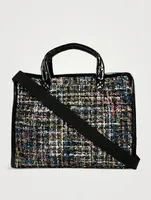 Medium Metro Box Tweed Tote Bag