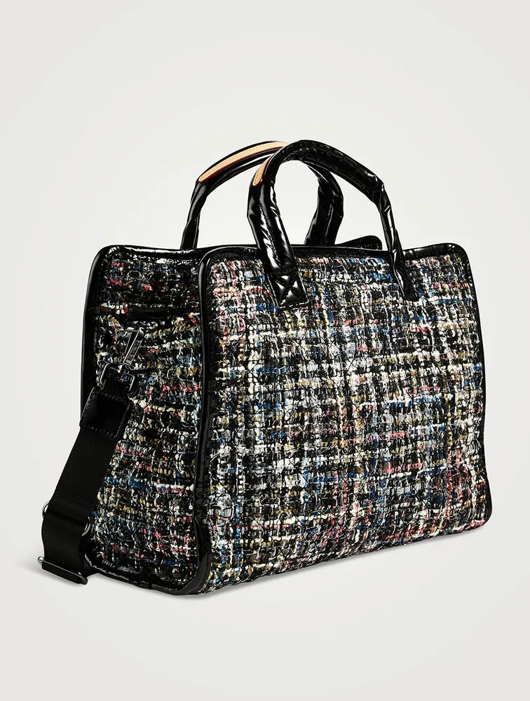 Medium Metro Box Tweed Tote Bag
