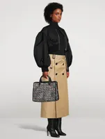 Medium Metro Box Tweed Tote Bag