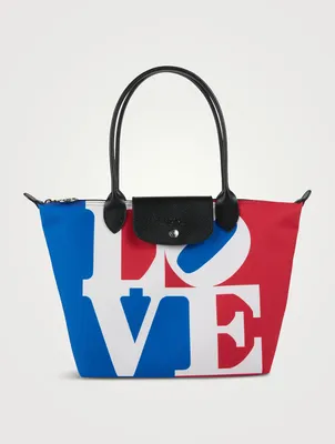 Longchamp x Robert Indiana Medium Le Pliage Shoulder Bag