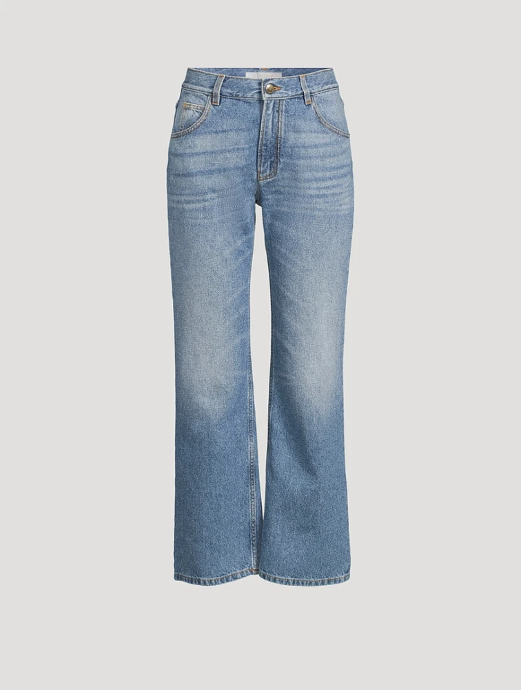 Cropped Bootcut Jeans