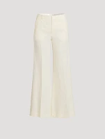 Linen Flared Trousers