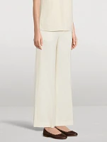 Linen Flared Trousers