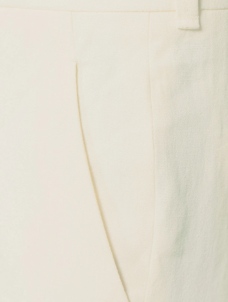 Linen Flared Trousers