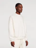 Cotton-Blend Crewneck Sweatshirt
