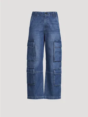 Delena Wide-Leg Cargo Jeans