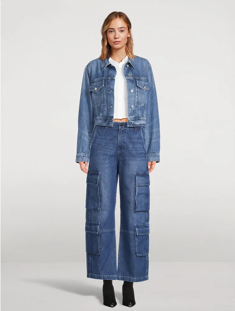 Delena Wide-Leg Cargo Jeans