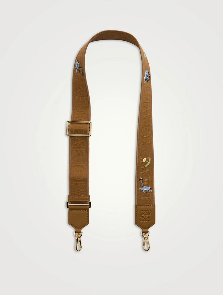 Loewe x Suna Fujita Lemur Jacquard Canvas Strap