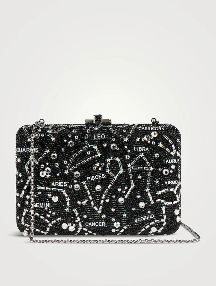 Slim Slide Constellations Crystal Clutch