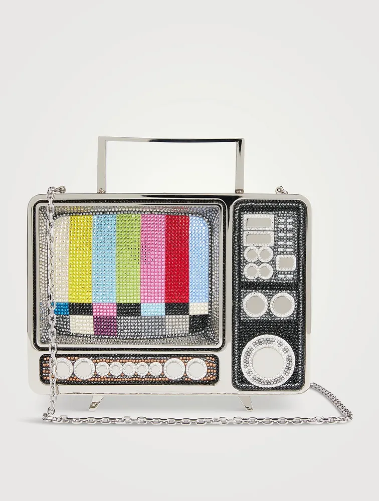 TV Test Screen Crystal Clutch