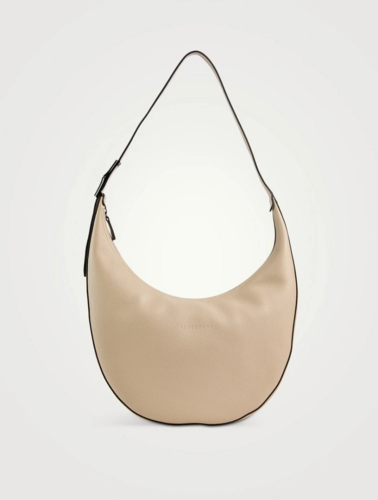 Large Roseau Leather Shoulder Bag