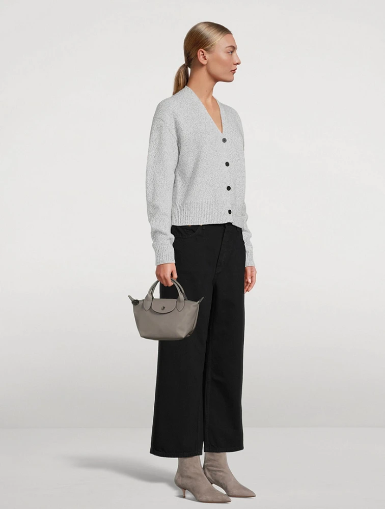 XS Le Pliage Xtra Leather Top Handle Bag
