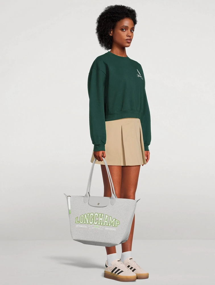 Large Le Pliage Collection Jersey Shoulder Bag