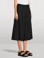 Cropped Wide-Leg Trousers