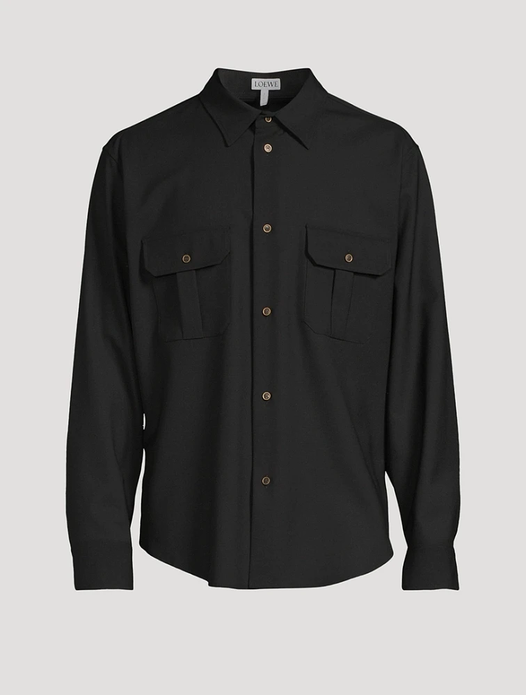 Stretch-Wool Shirt