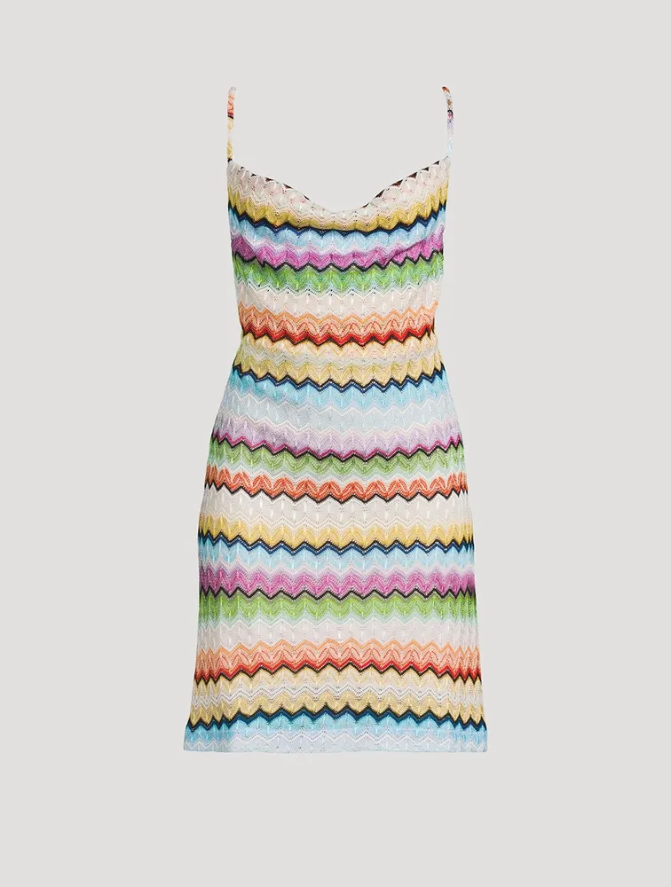 Chevron Knit Mini Dress