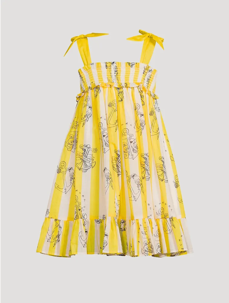 Alight Sleeveless Shirred Dress