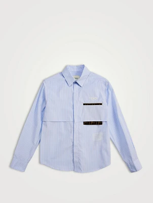 Cotton Shirt With FF Pocket