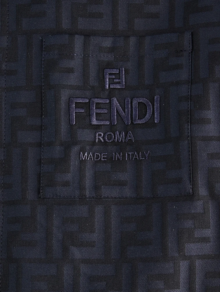 Cotton Shirt Jacket FF Print