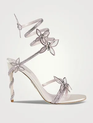 Margot Crystal Satin Sandals